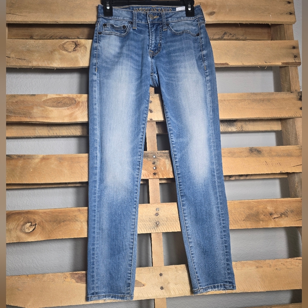 American Eagle Outfitters skinny extreme flex jeans Size 26X28 Color:Blue